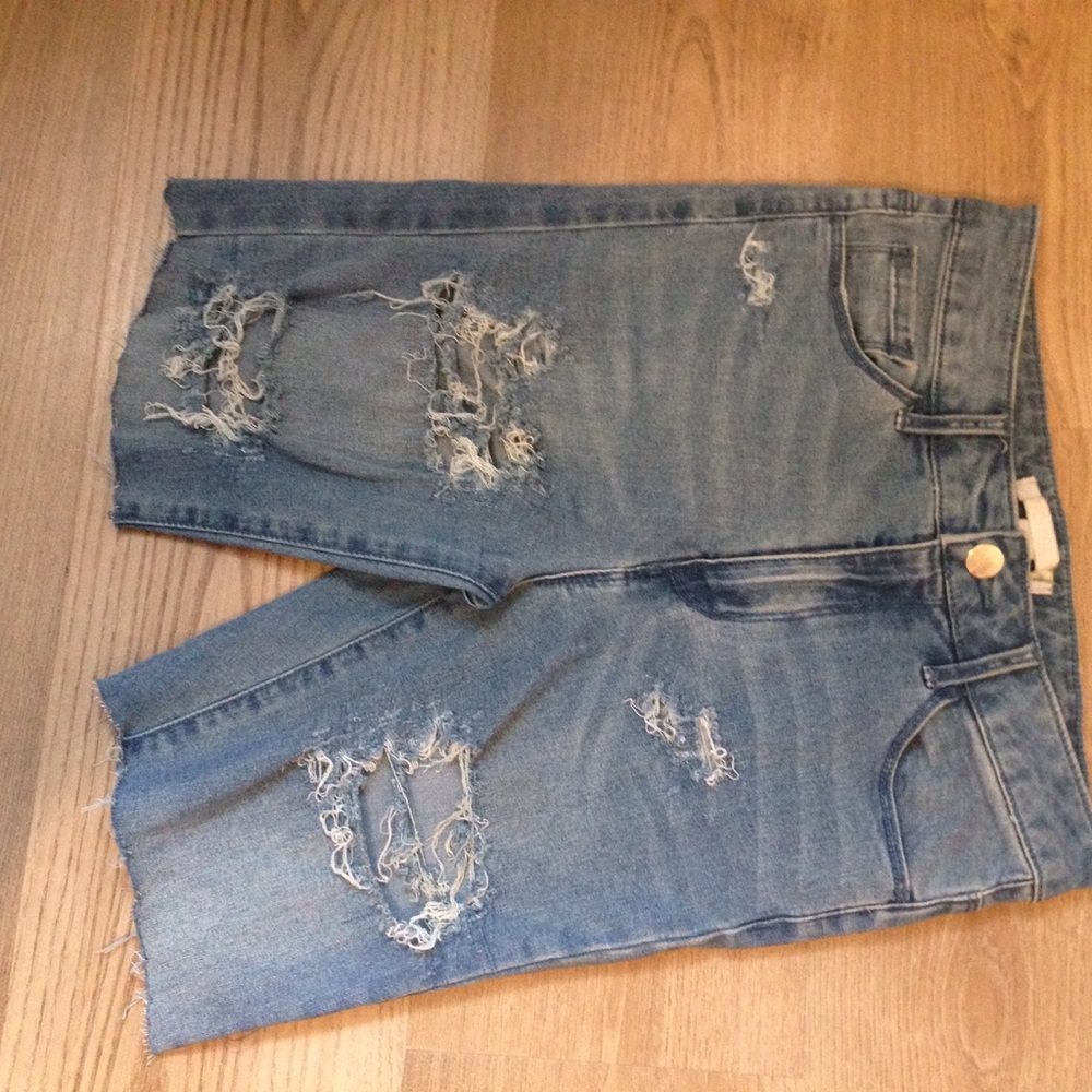 Denim shorts